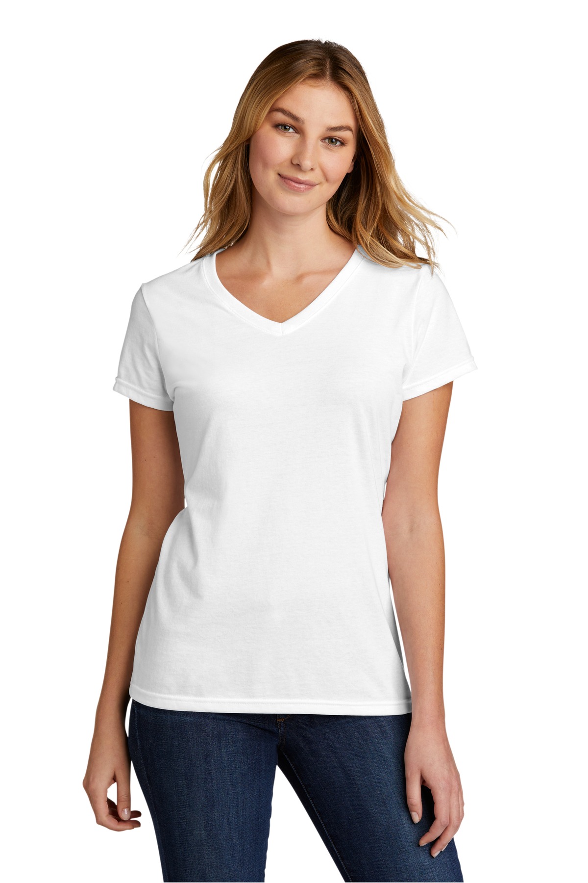 Port & Co &#153;  Women's Tri-Blend V-Neck Tee. LPC330V