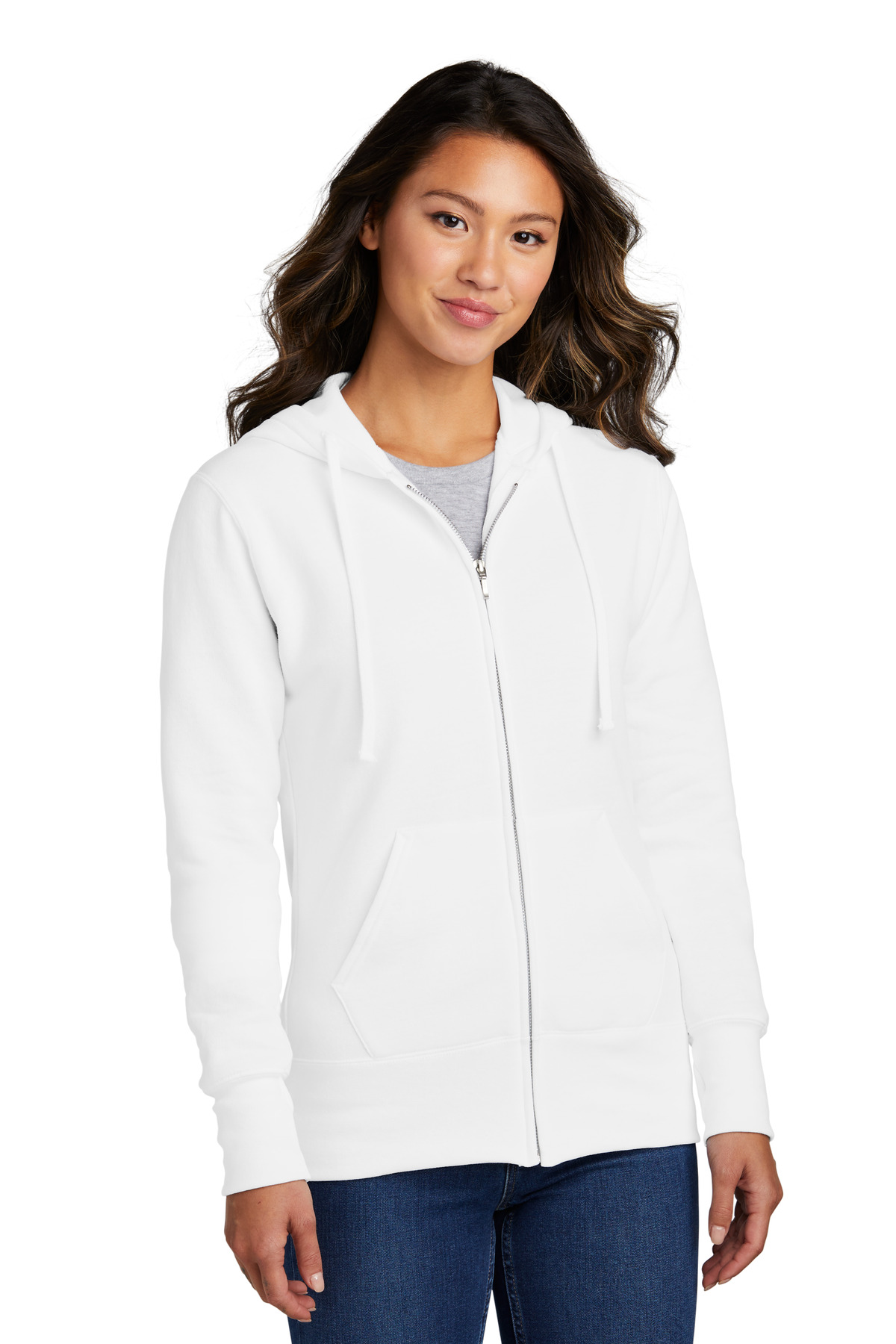 Port & Co &#153;  Women's Core Fleece Full-Zip Hooded Sweatshirt. LPC78ZH