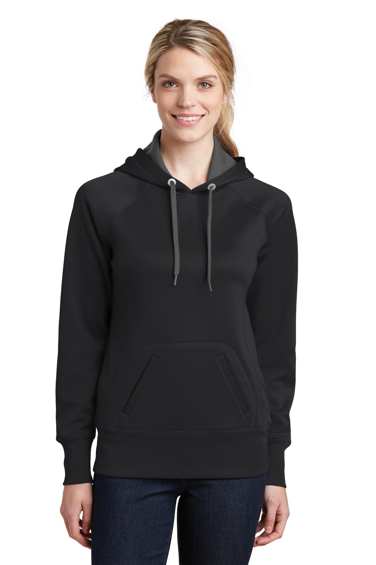  DISCONTINUED  Sport-Tek &#174;  Ladies Tech Fleece Hooded Sweatshirt.  LST250