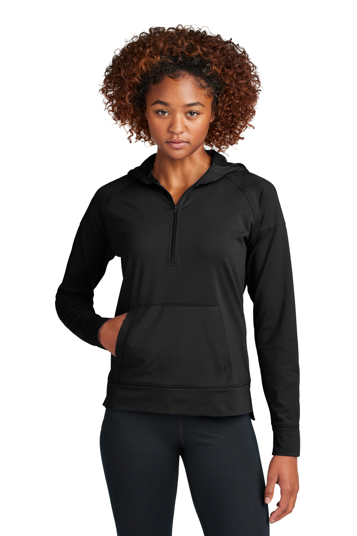 Sport-Tek &#174;  Women's Sport-Wick &#174;  Stretch 1/2-Zip Hoodie LST856