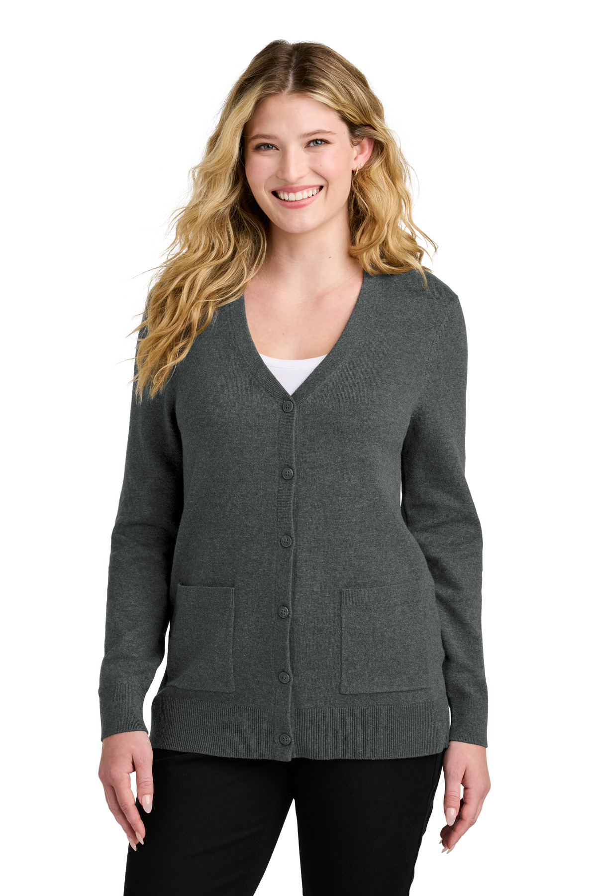 Port Authority &#174;  Women's Easy Care Button-Up Cardigan Sweater LSW4150