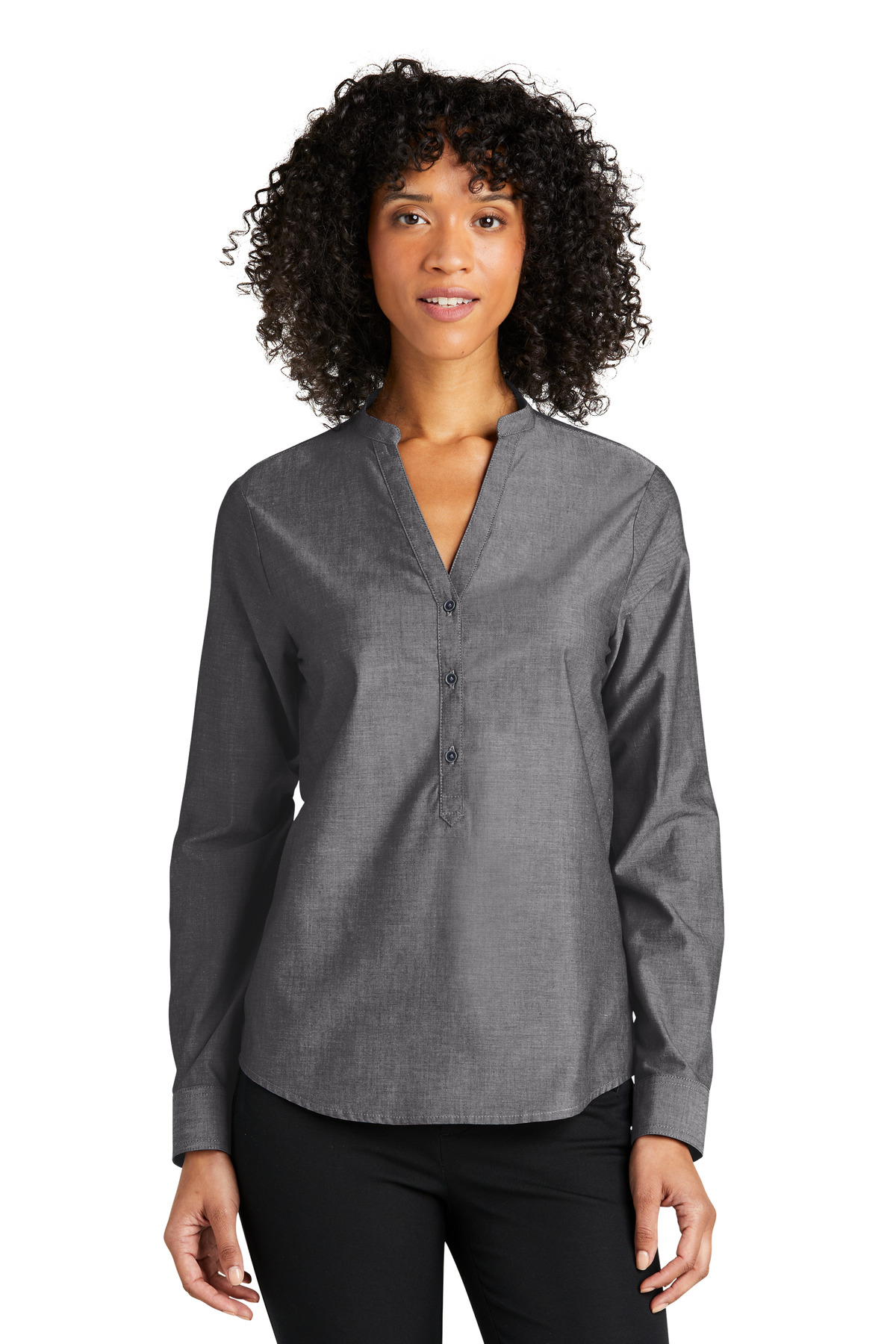 Port Authority &#174;  Women's Long Sleeve Chambray Easy Care Shirt LW382