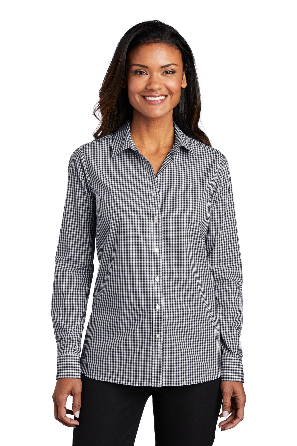 Port Authority  &#174;  Women's Broadcloth Gingham Easy Care Shirt LW644