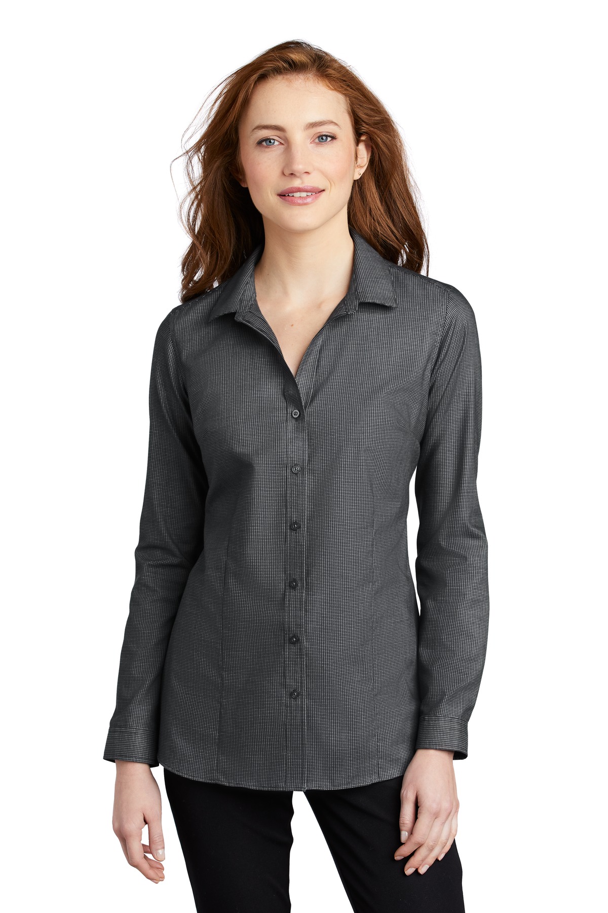 Port Authority  &#174;  Women's Pincheck Easy Care Shirt LW645