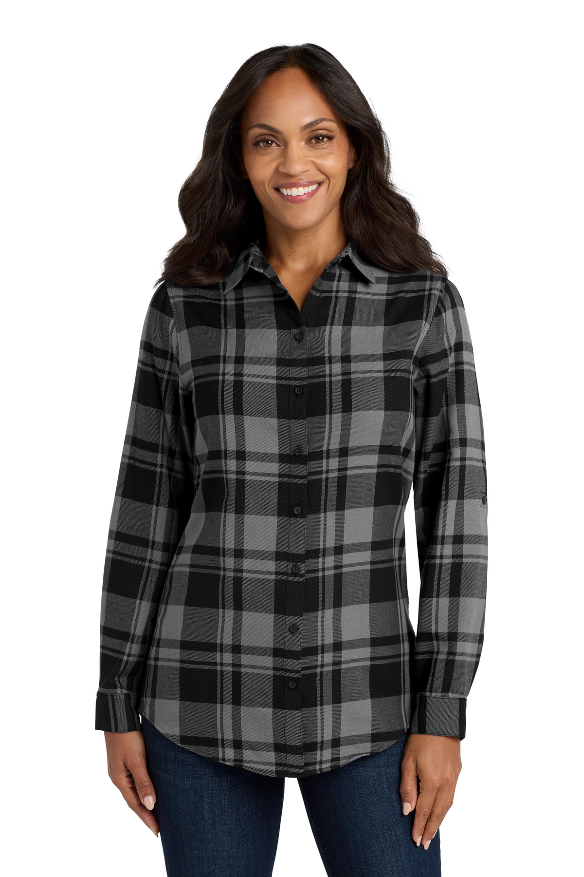 Port Authority &#174;  Women's Plaid Flannel Tunic . LW668