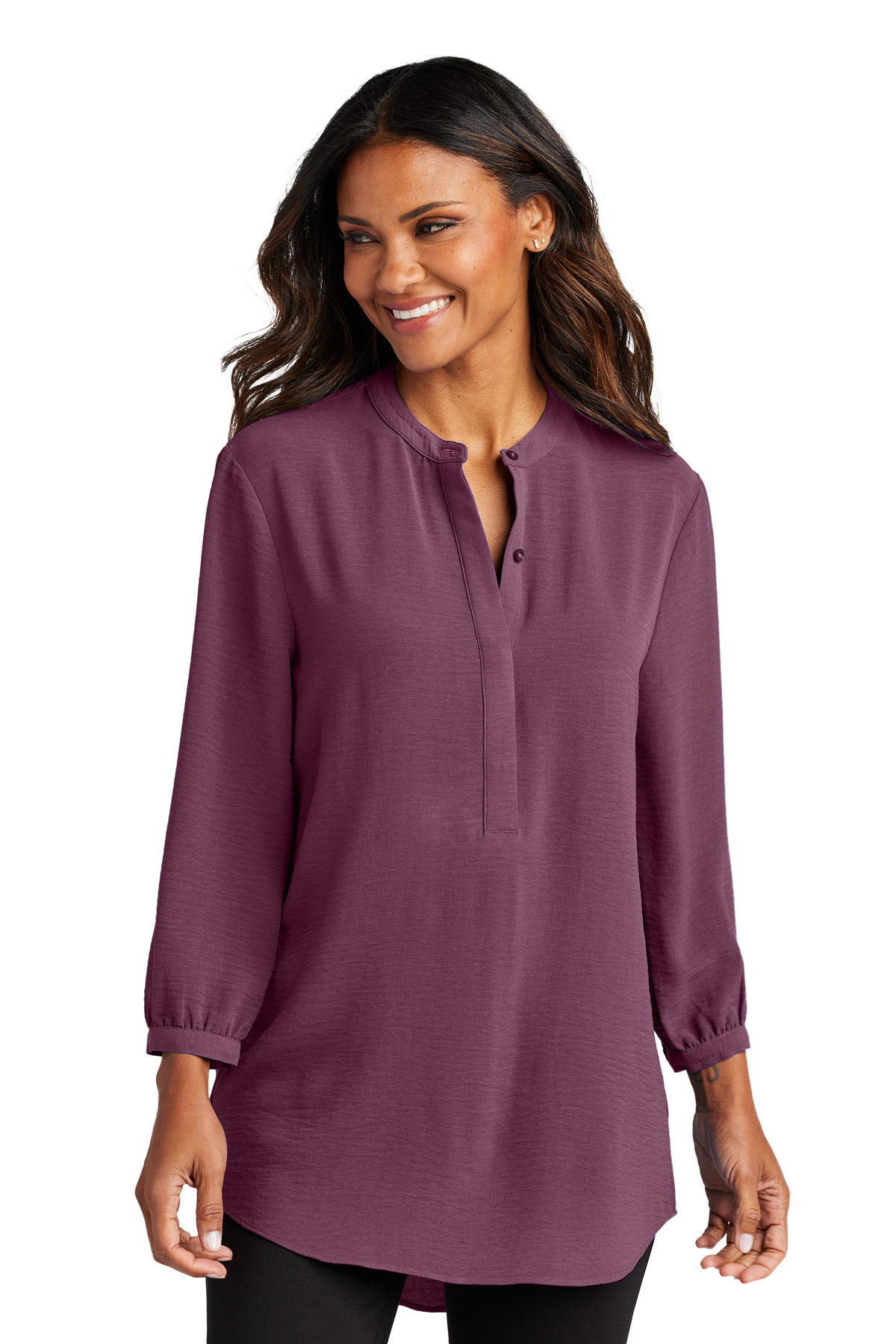 Port Authority &#174;  Women's 3/4-Sleeve Textured Crepe Tunic LW713