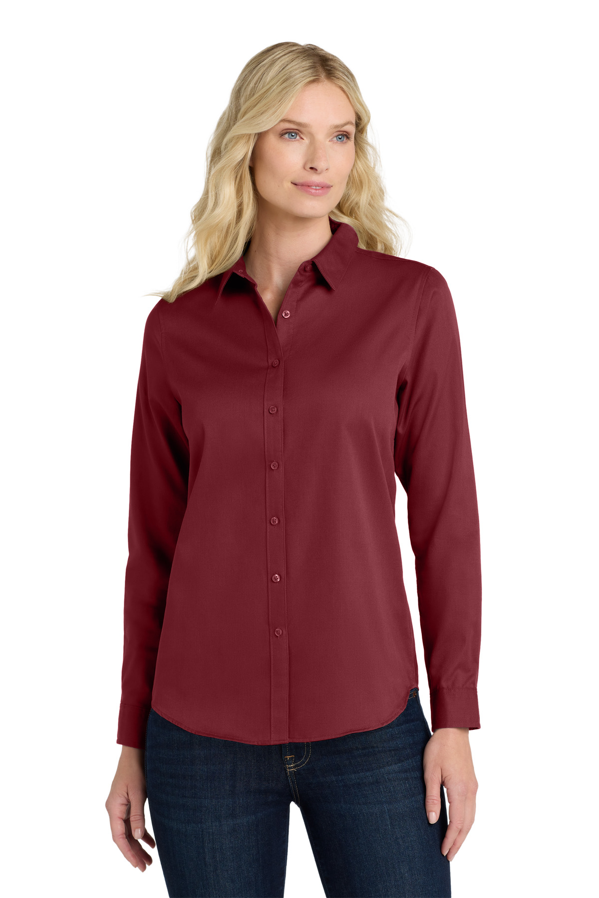 Port Authority &#174;  Women's Long Sleeve SuperPro React &#153; Twill Shirt. LW808