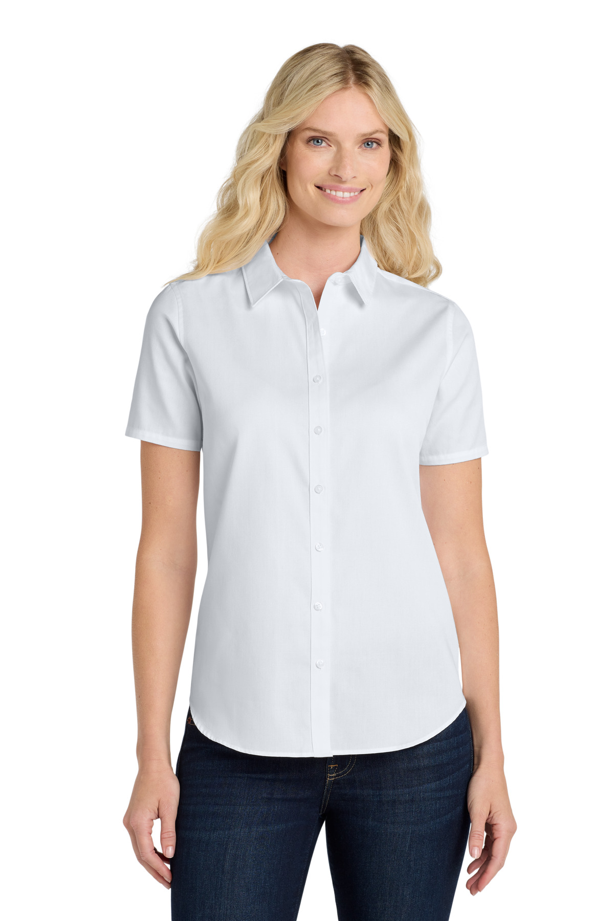 Port Authority &#174;  Women's Short Sleeve SuperPro React &#153; Twill Shirt. LW809