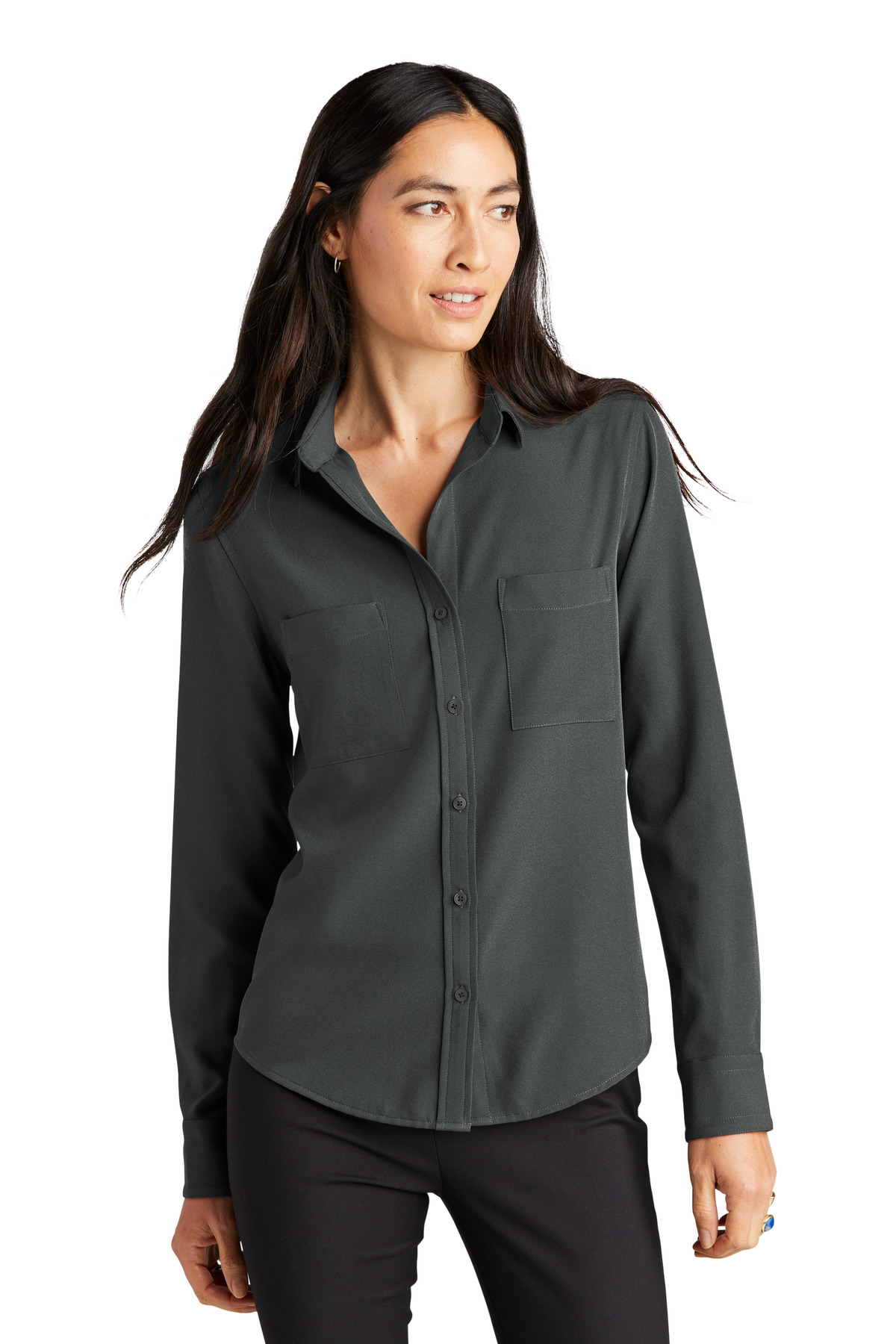 Mercer+Mettle &#174;  Women's Stretch Crepe Long Sleeve Camp MM2013