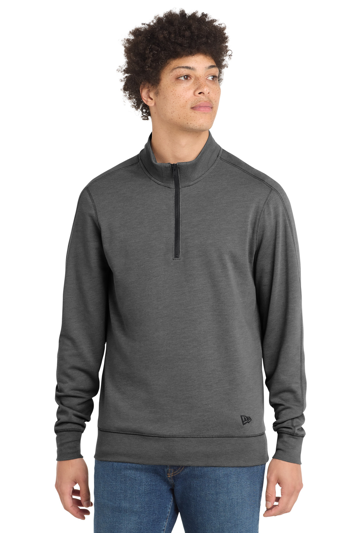New Era  &#174;  Tri-Blend Fleece 1/4-Zip Pullover. NEA512