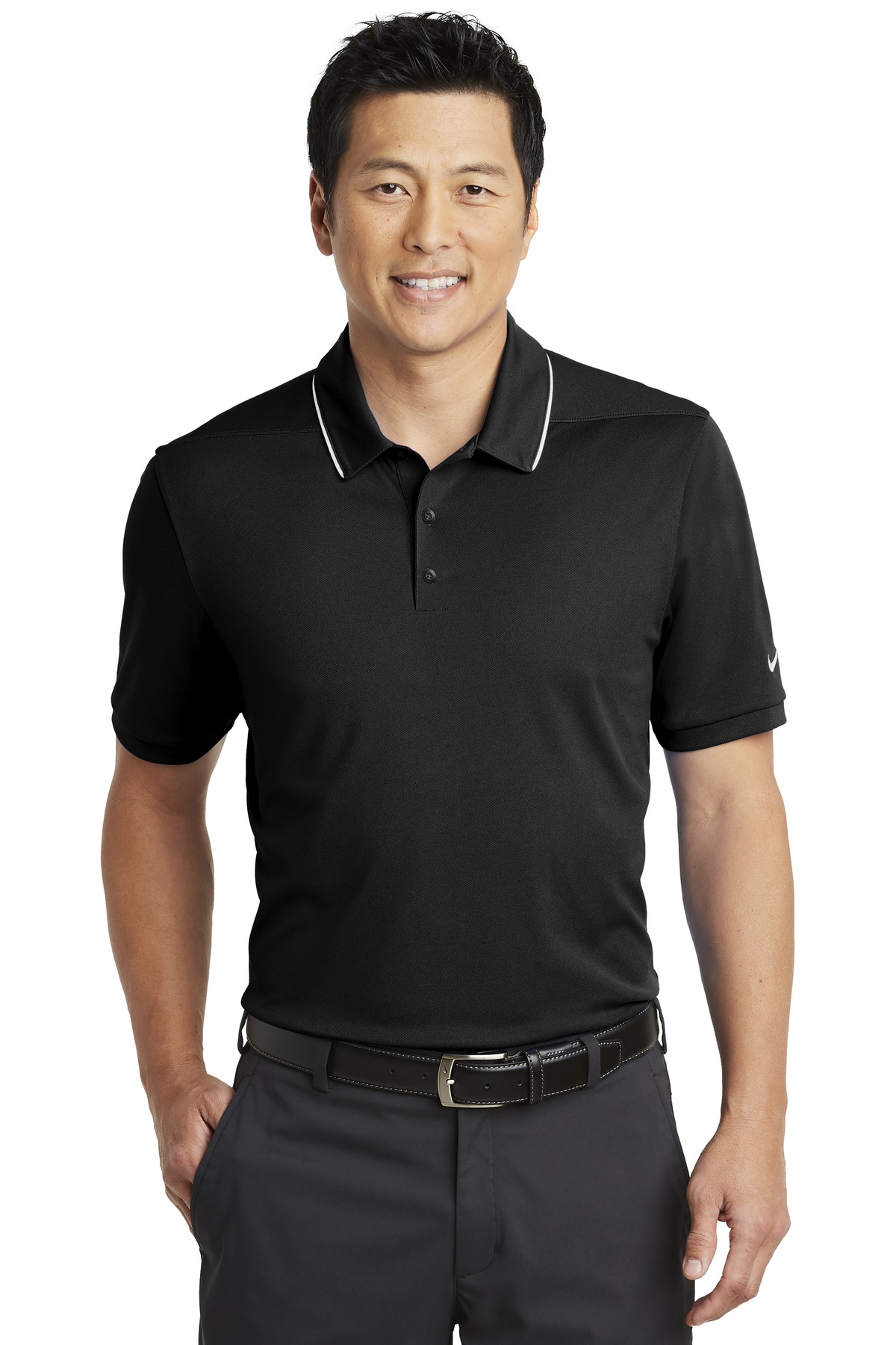  DISCONTINUED  Nike Dri-FIT Edge Tipped Polo. NKAA1849
