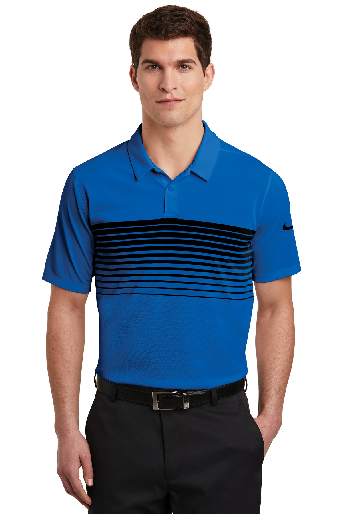  DISCONTINUED  Nike Dri-FIT Chest Stripe Polo. NKAA1855