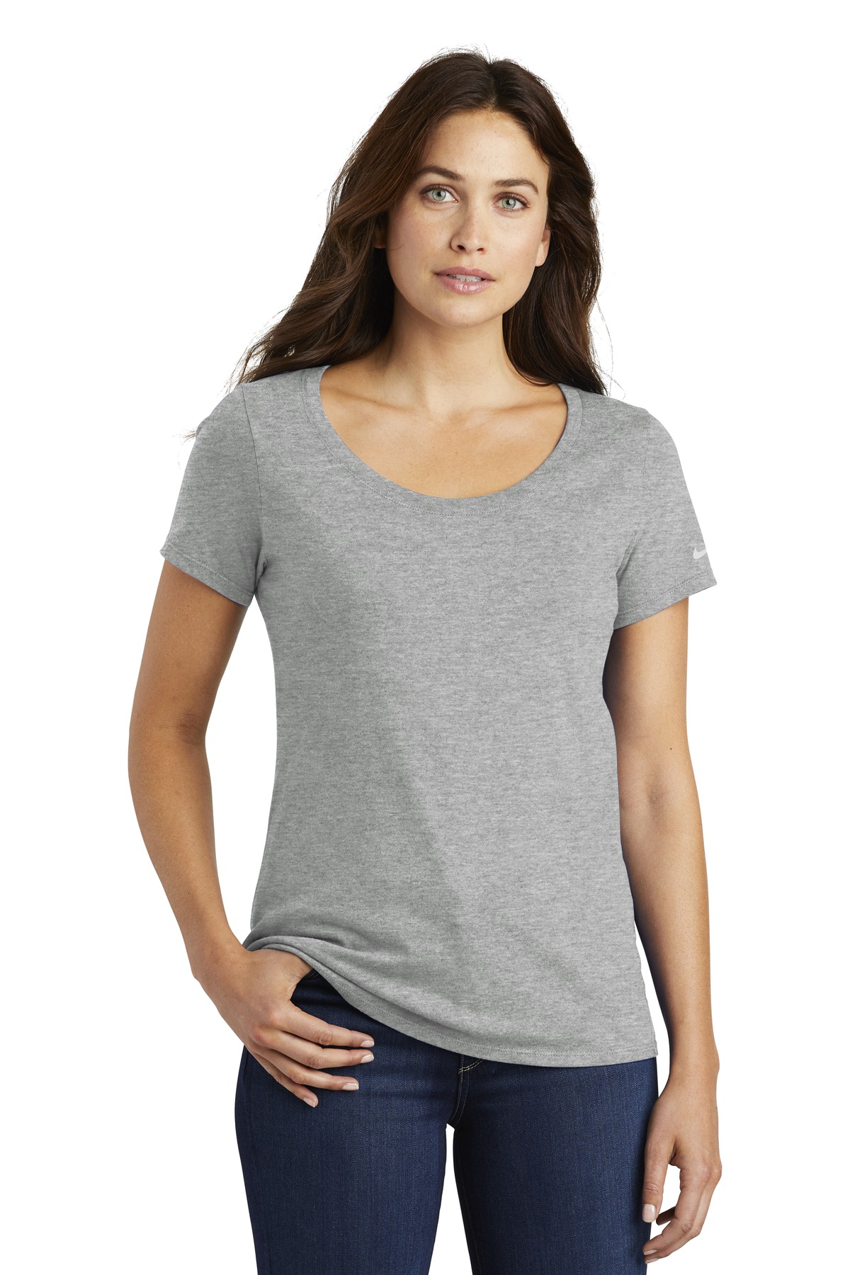  DISCONTINUED  Nike Ladies Core Cotton Scoop Neck Tee. NKBQ5236