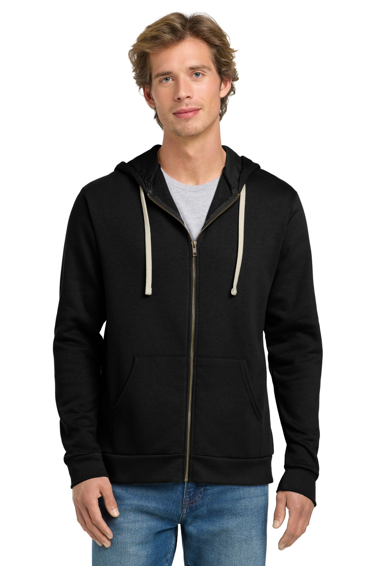 Next Level Apparel &#174;  Adult Santa Barbara Zip Hoodie. NL9602