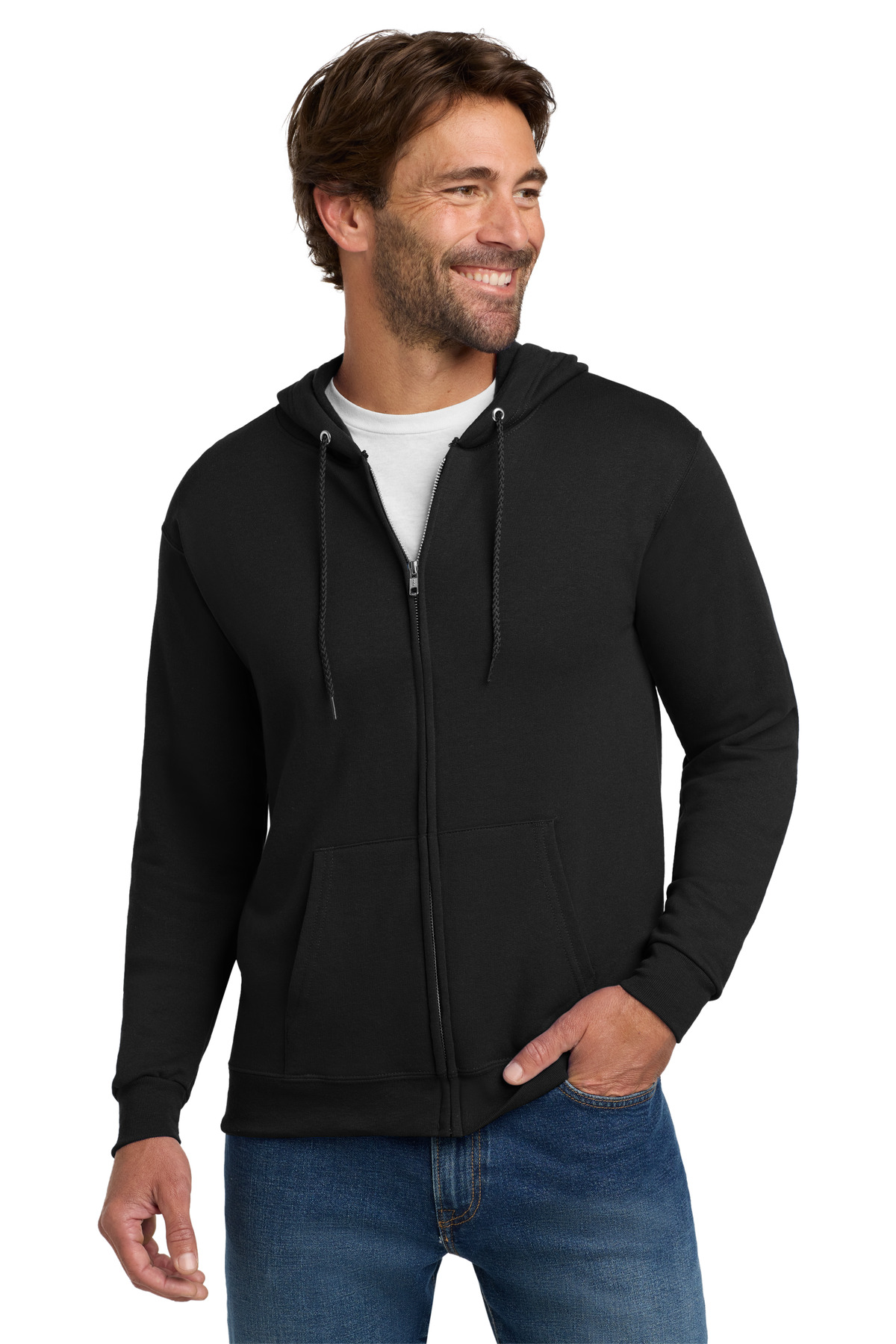 Hanes &#174;  - EcoSmart &#174;  Full-Zip Hooded Sweatshirt. P180