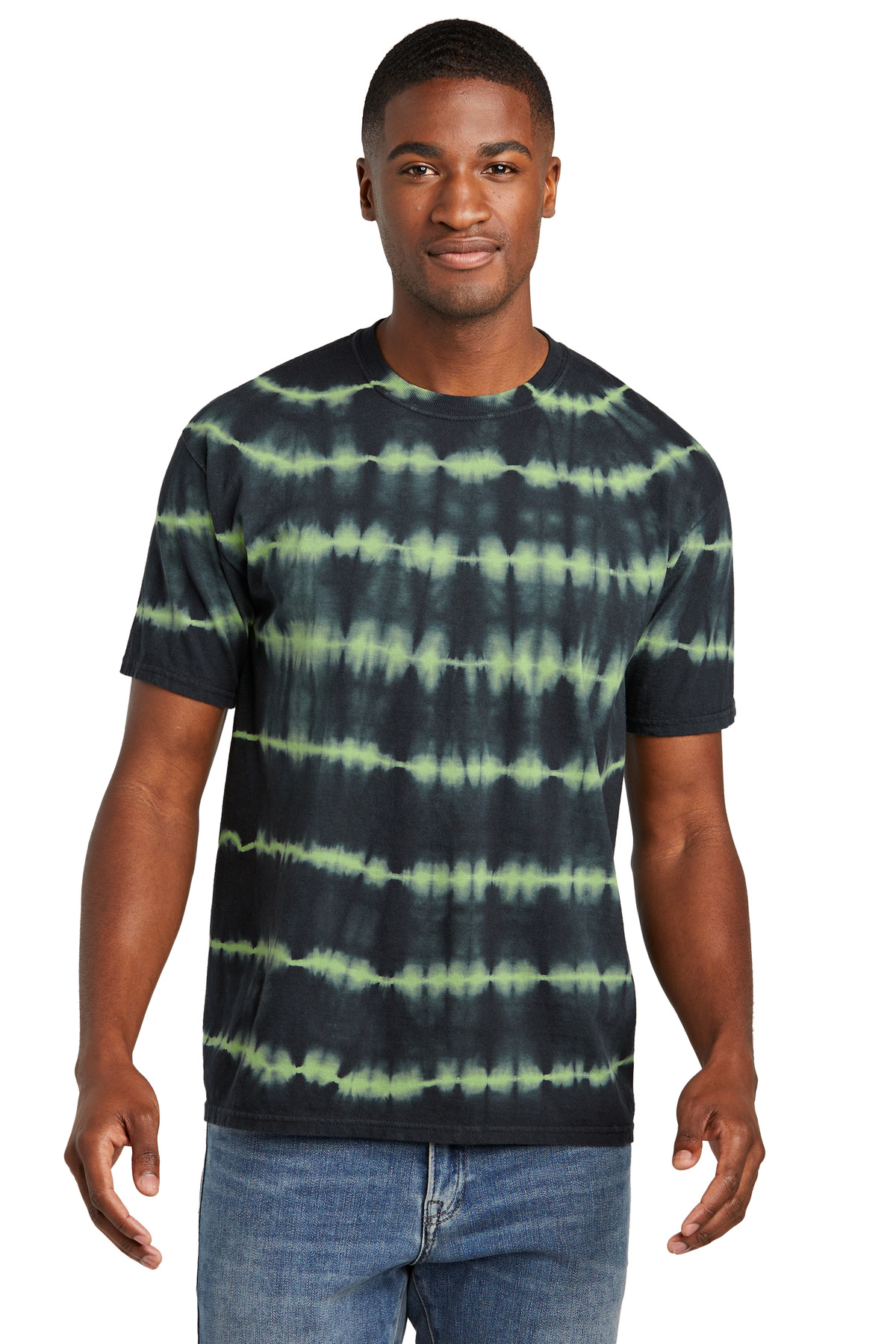 Port & Co &#153;  Allover Stripe Tie-Dye Tee PC142