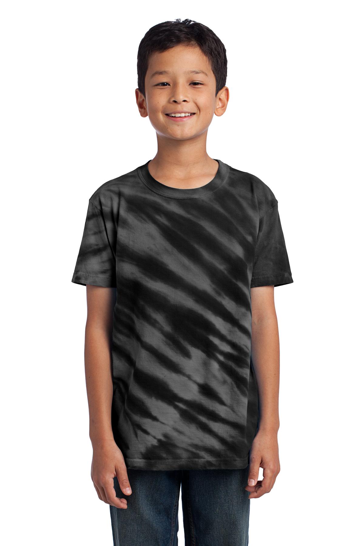  DISCONTINUED  Port & Company &#174;  - Youth Tiger Stripe Tie-Dye Tee. PC148Y