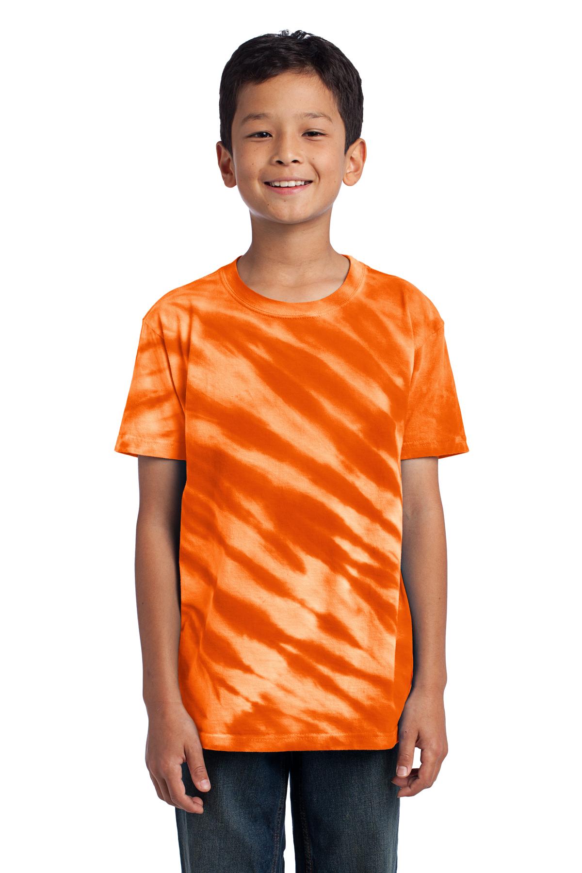  DISCONTINUED  Port & Company &#174;  - Youth Tiger Stripe Tie-Dye Tee. PC148Y