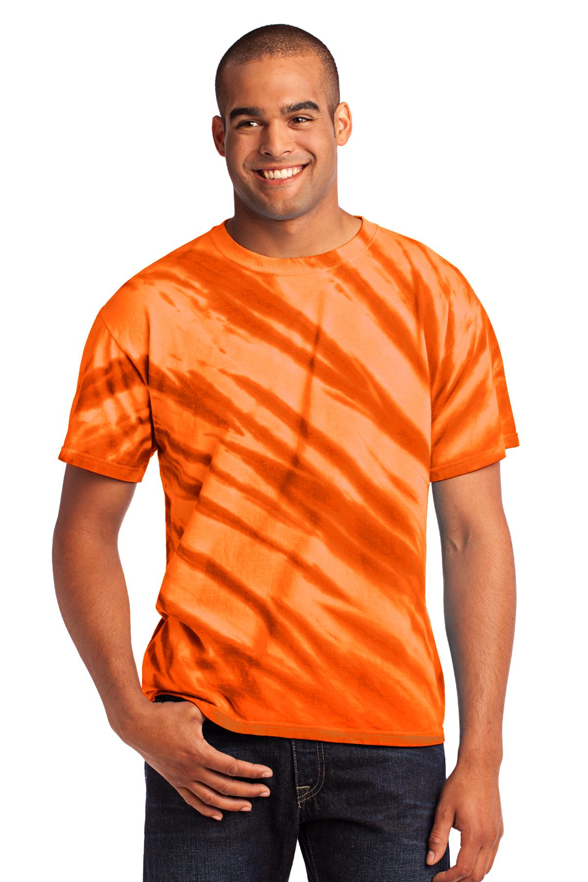 Port & Co &#153;  Tiger Stripe Tie-Dye Tee. PC148