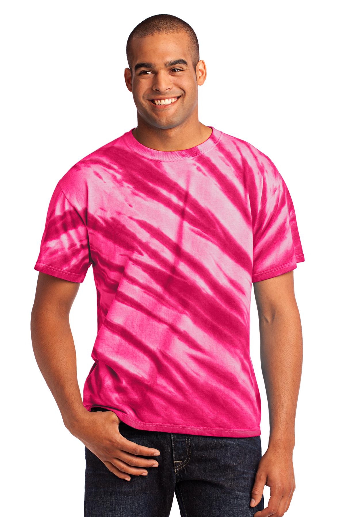 Port & Co &#153;  Tiger Stripe Tie-Dye Tee. PC148