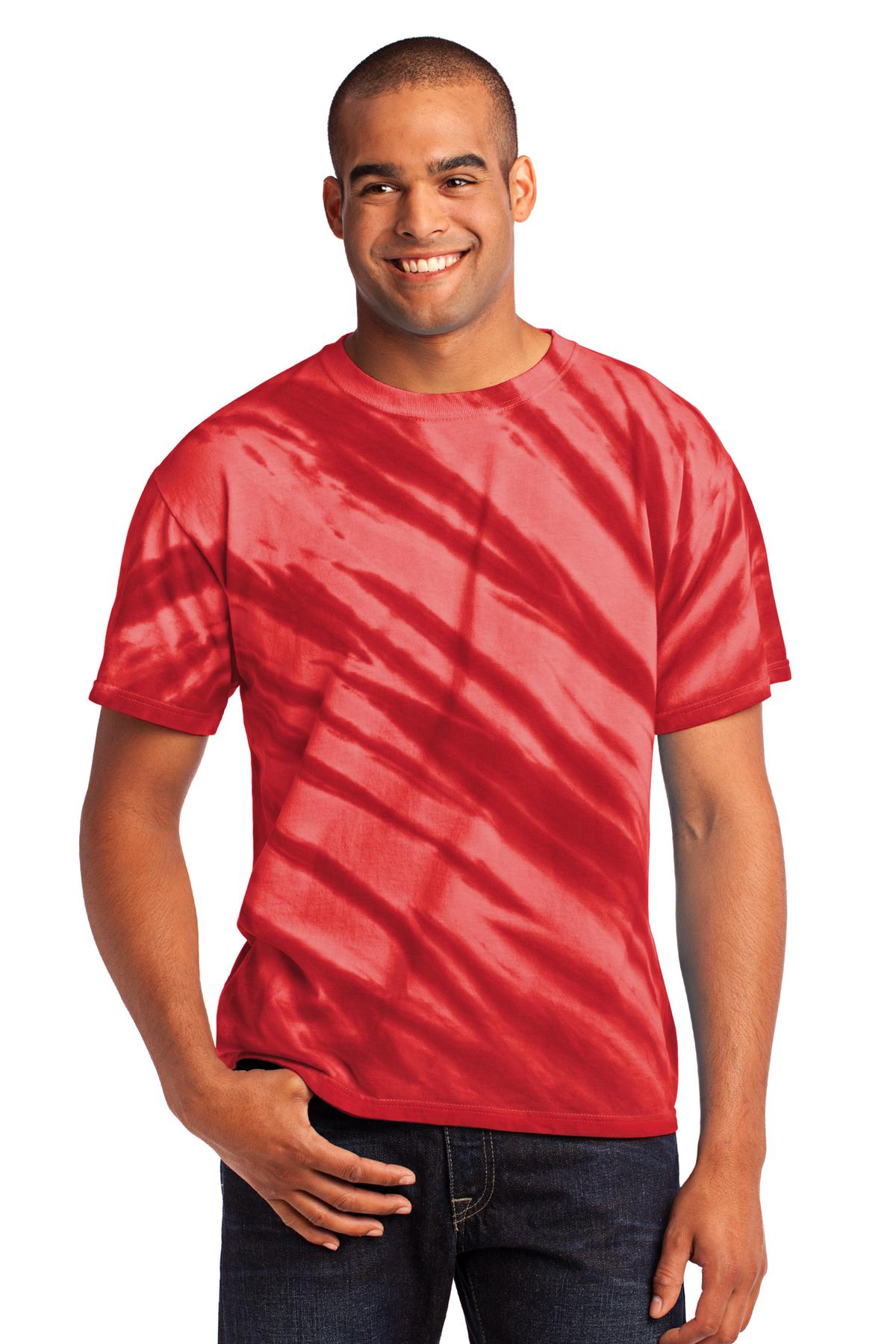 Port & Co &#153;  Tiger Stripe Tie-Dye Tee. PC148