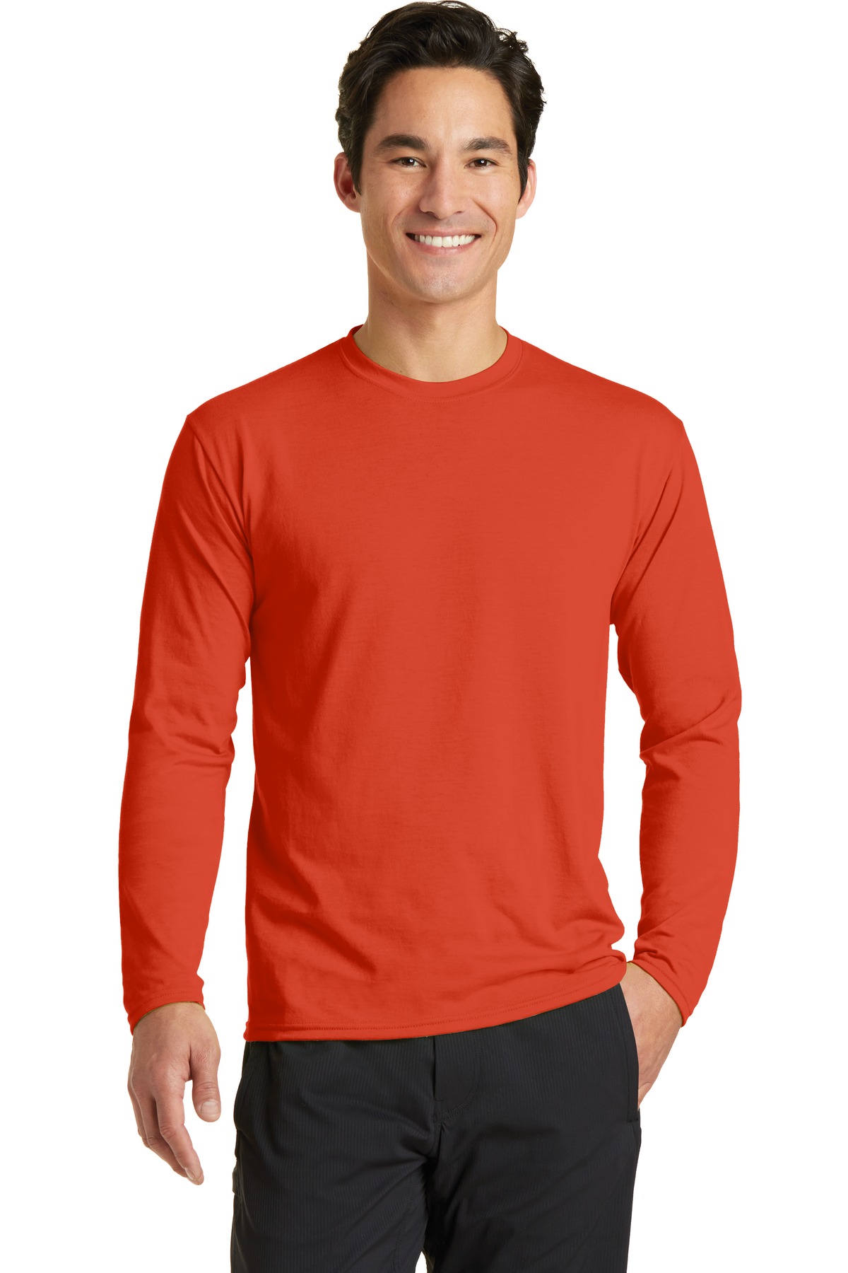 Port & Co &#153;  Long Sleeve Performance Blend Tee. PC381LS