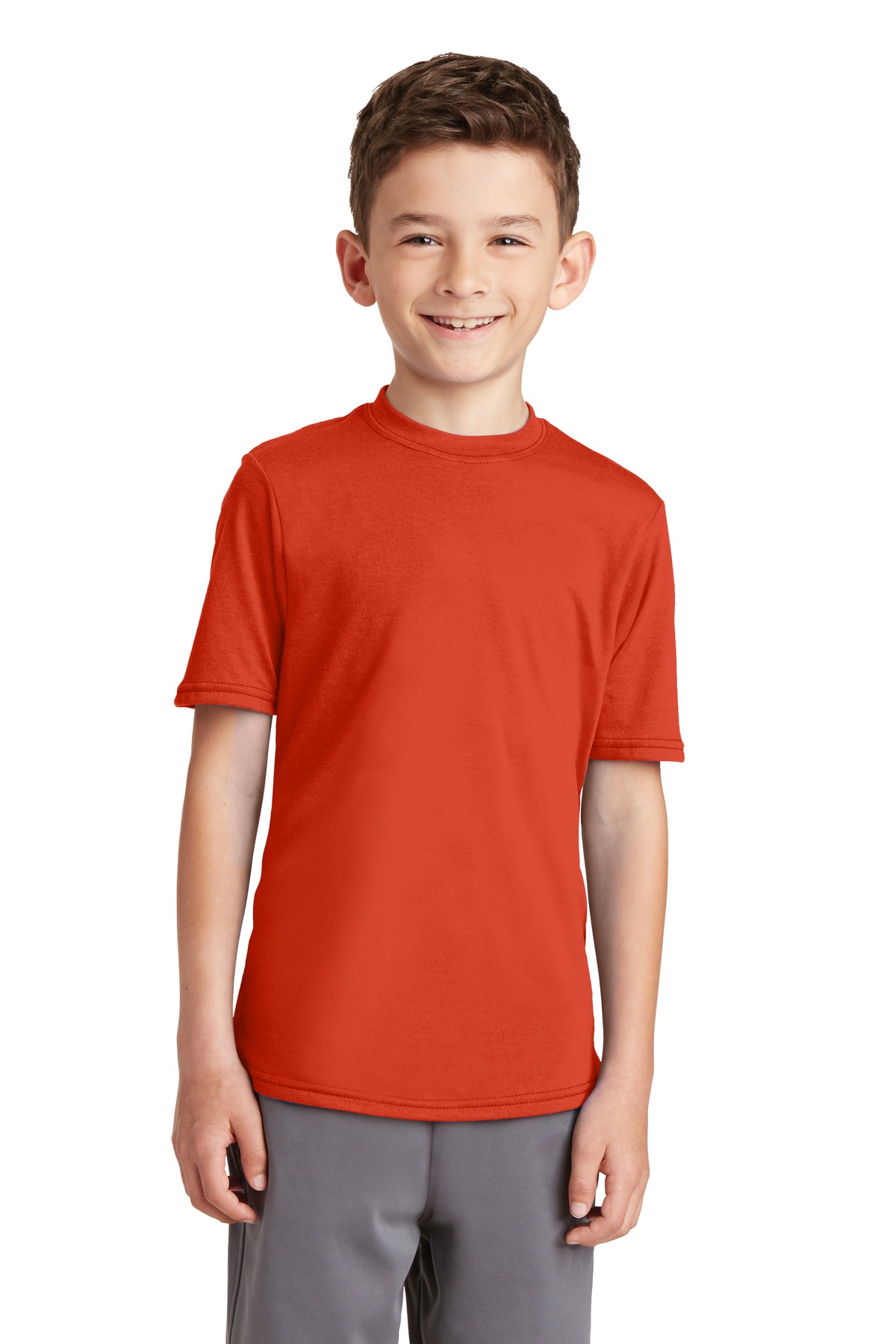 Port & Co &#153;  Youth Performance Blend Tee. PC381Y