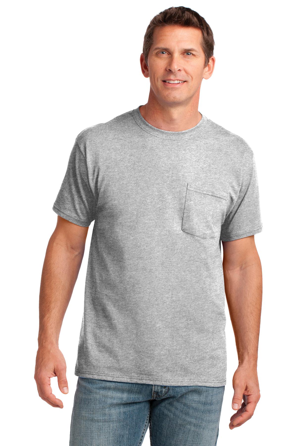 Port & Co &#153;  Core Cotton Pocket Tee. PC54P