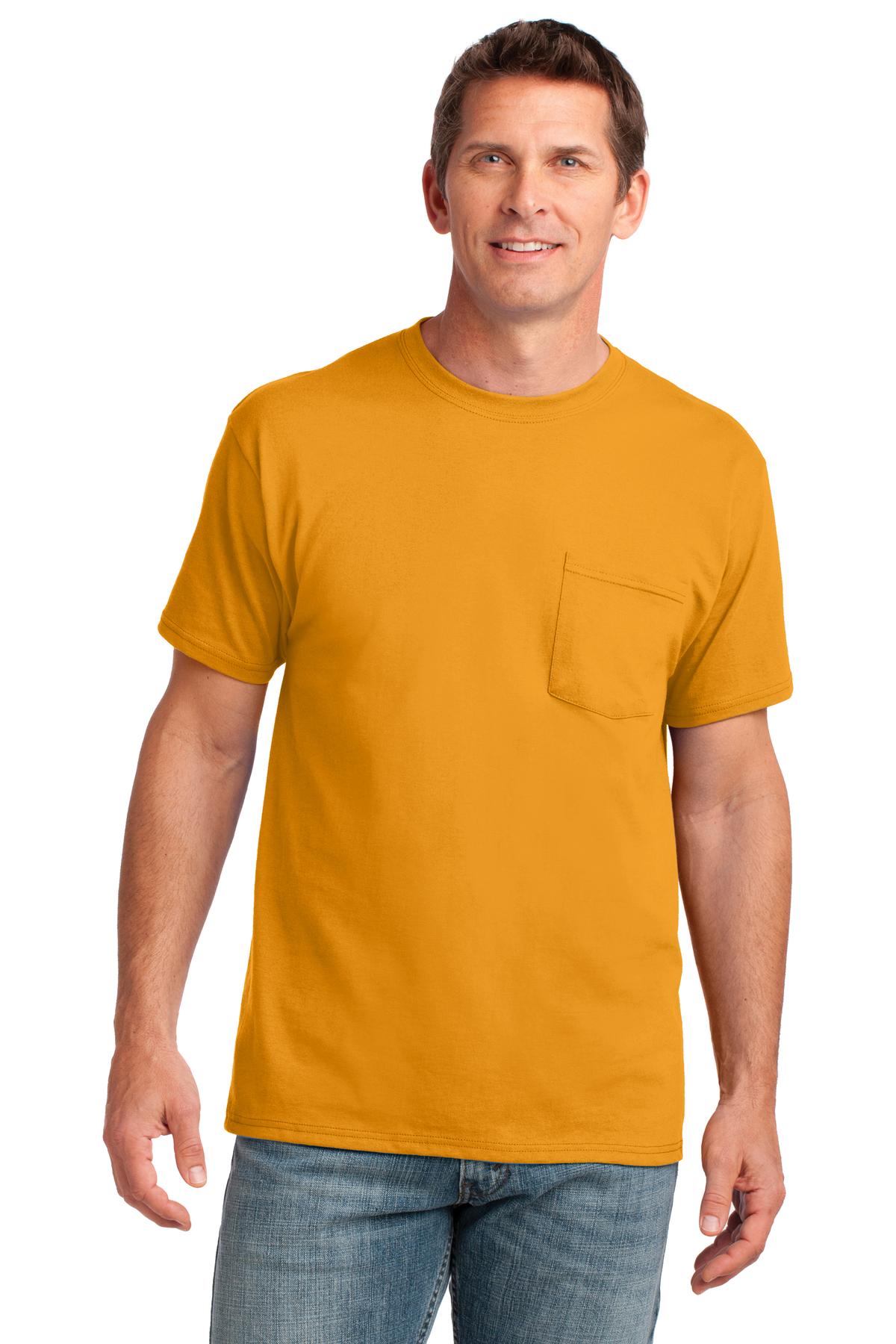 Port & Co &#153;  Core Cotton Pocket Tee. PC54P