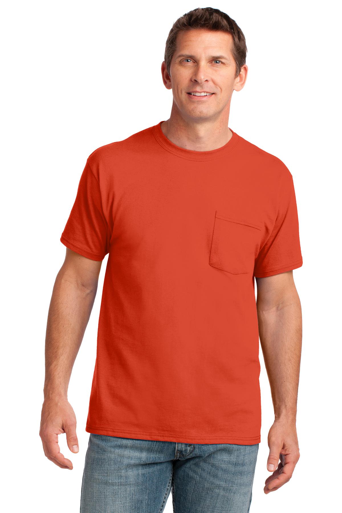 Port & Co &#153;  Core Cotton Pocket Tee. PC54P