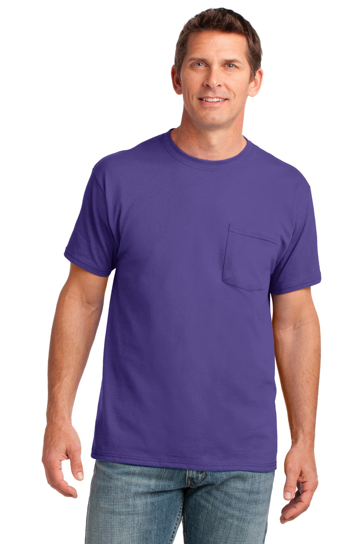 Port & Co &#153;  Core Cotton Pocket Tee. PC54P