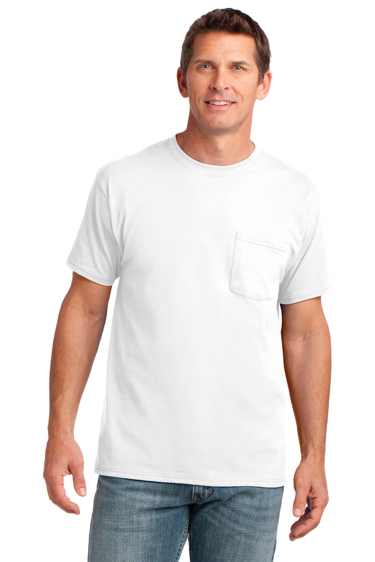 Port & Co &#153;  Core Cotton Pocket Tee. PC54P
