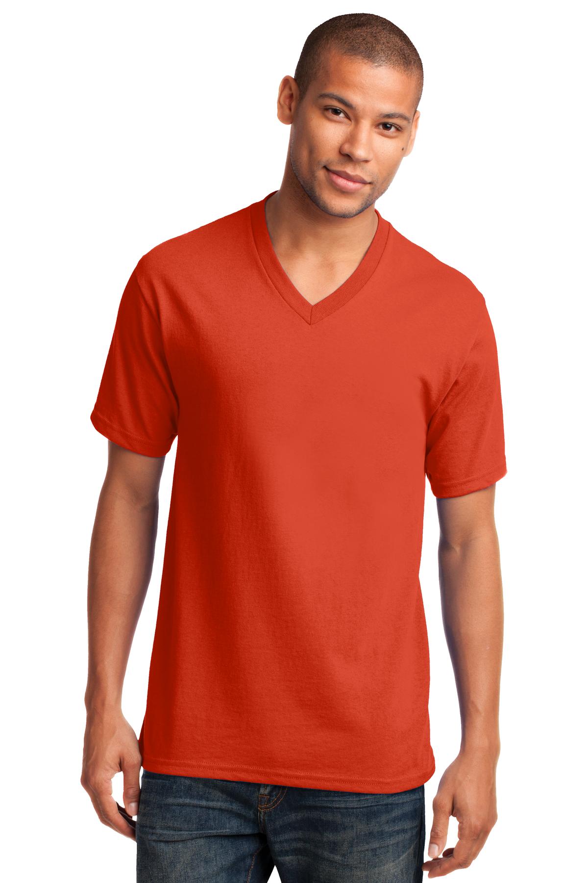 Port & Co &#153;  Core Cotton V-Neck Tee. PC54V