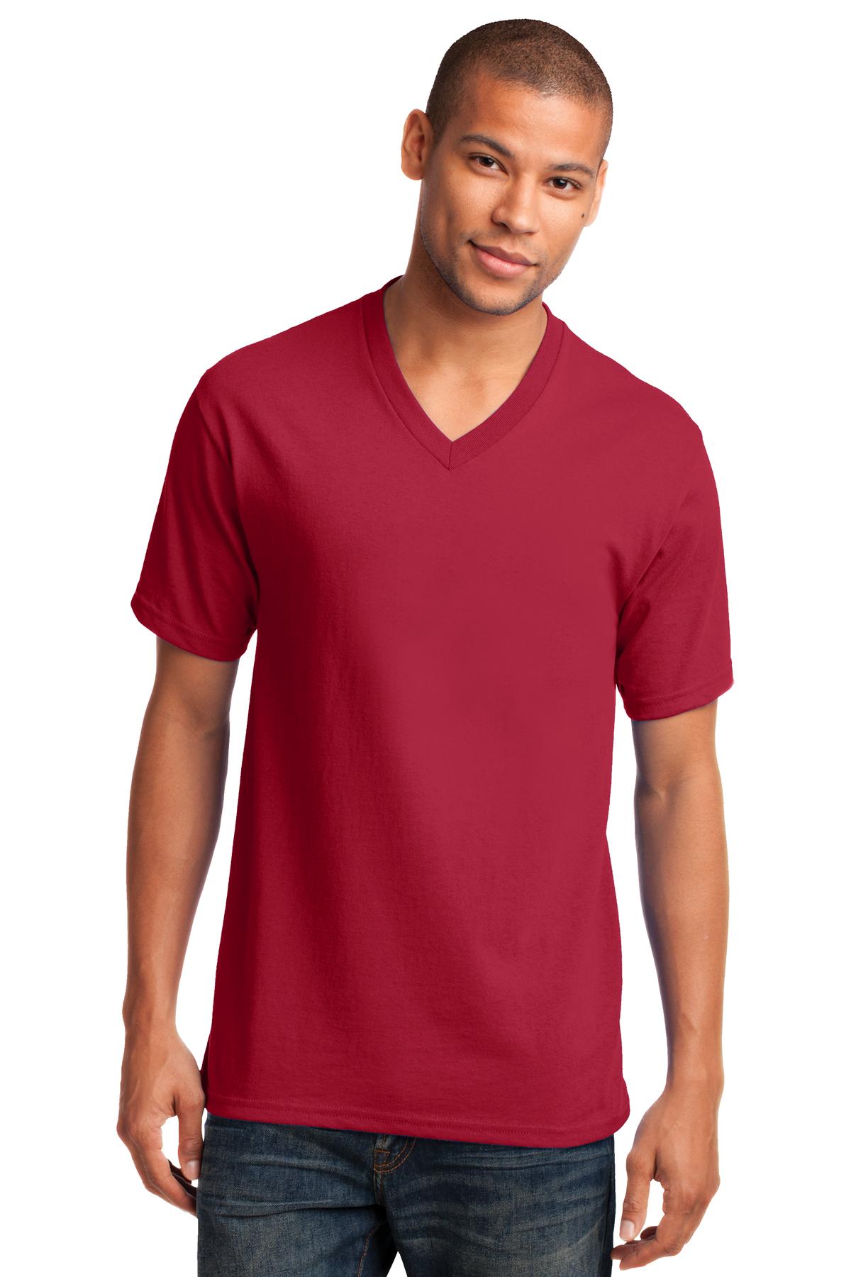 Port & Co &#153;  Core Cotton V-Neck Tee. PC54V