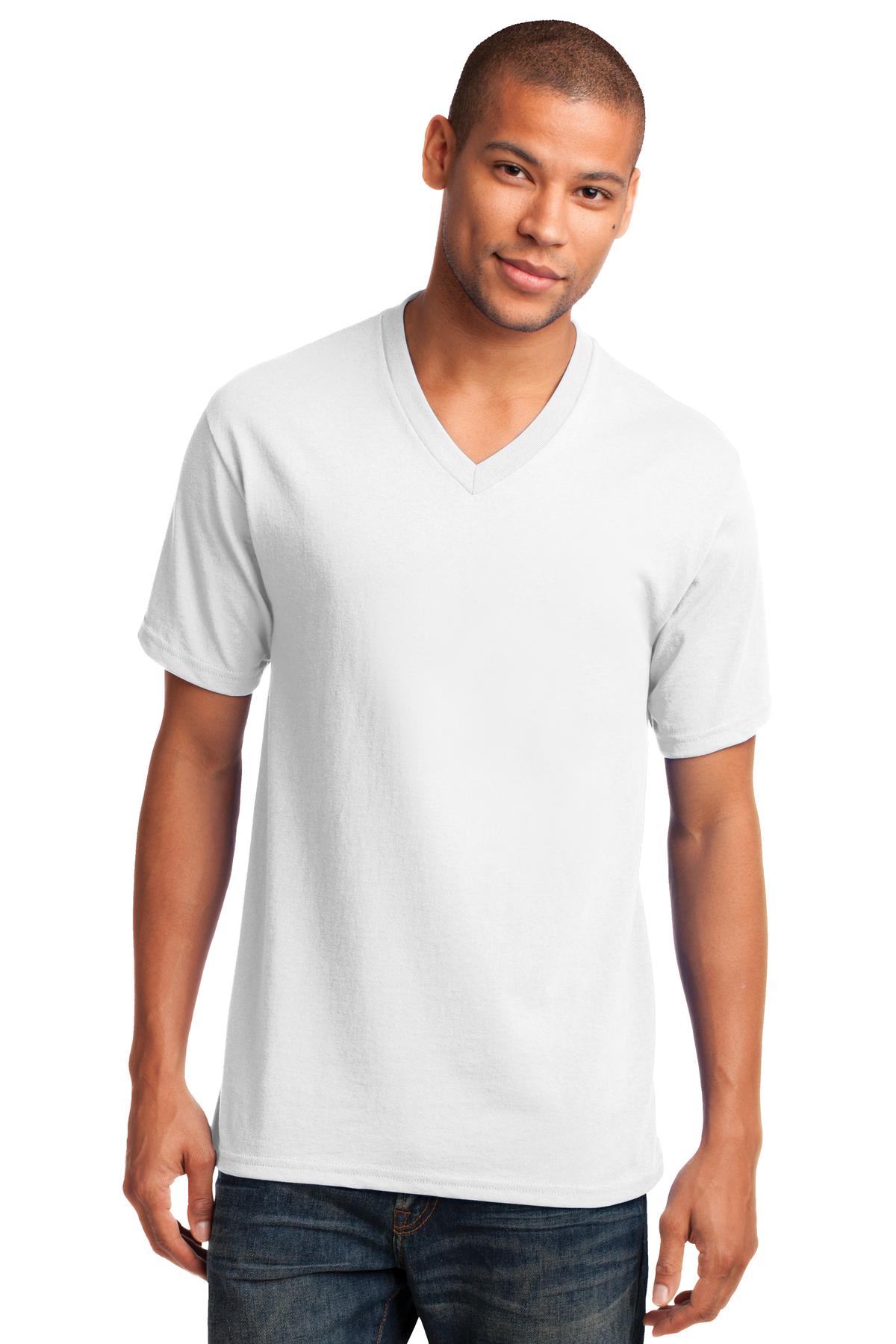 Port & Co &#153;  Core Cotton V-Neck Tee. PC54V