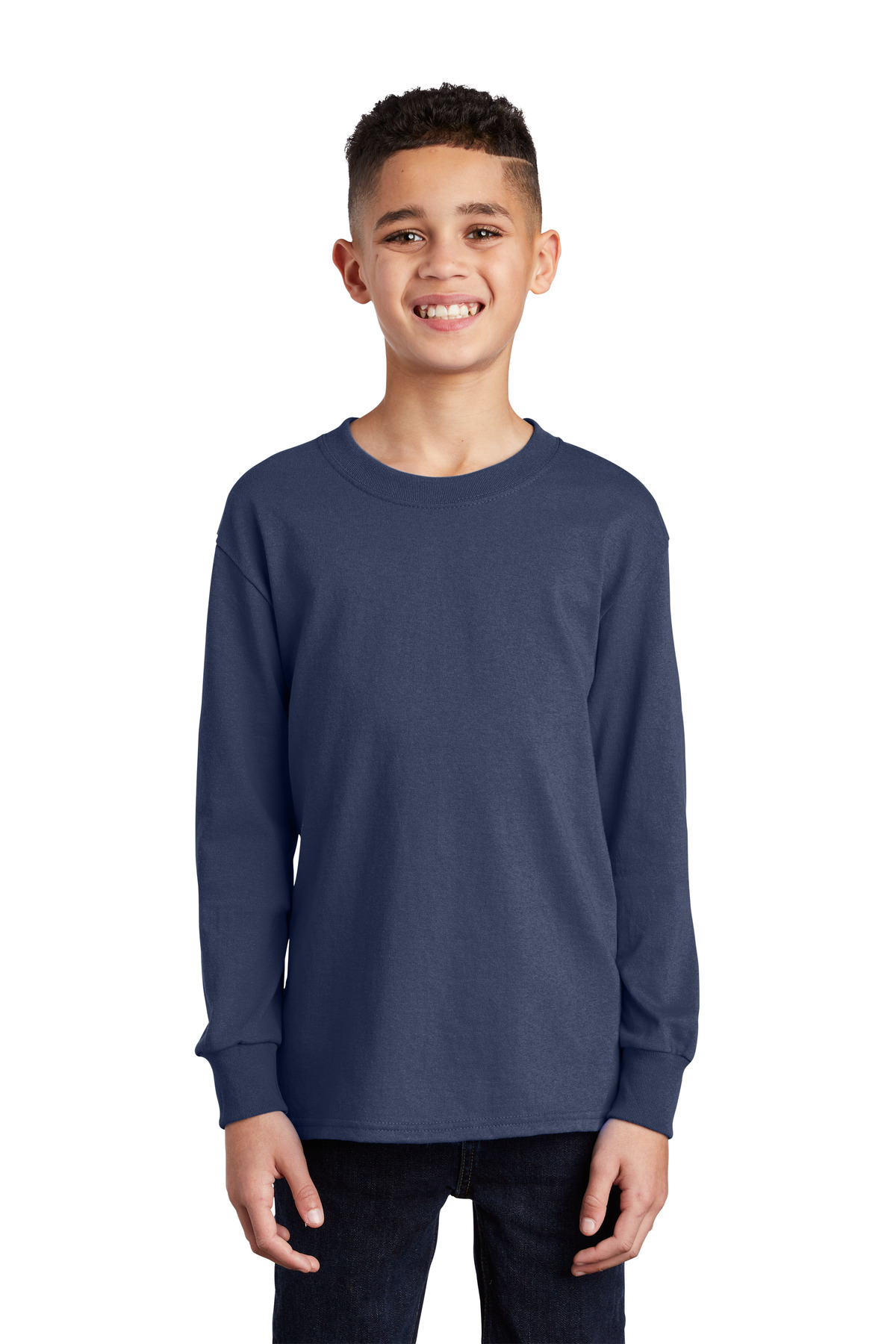 Port & Co &#153;  Youth Long Sleeve Core Cotton Tee. PC54YLS
