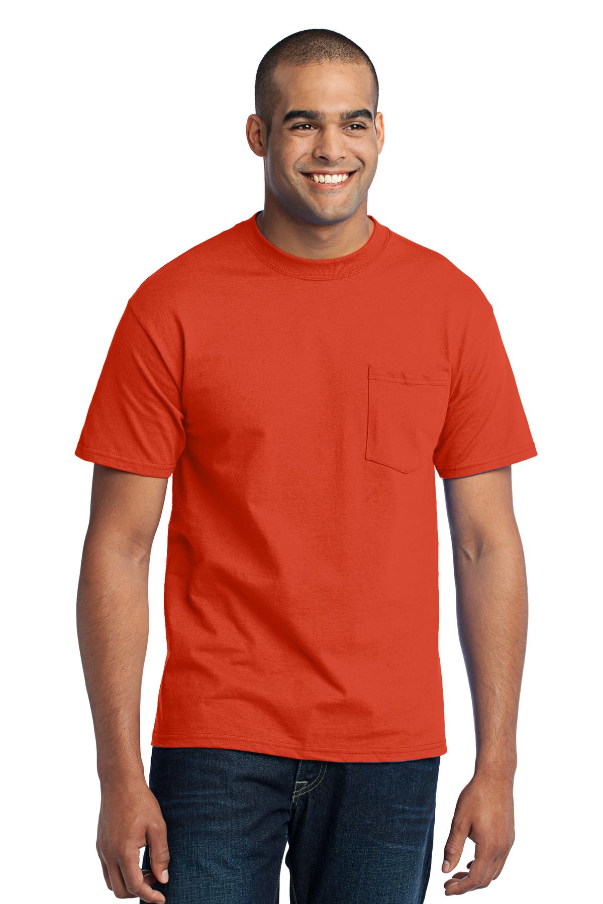 Port & Co &#153;  Tall Core Blend Pocket Tee. PC55PT