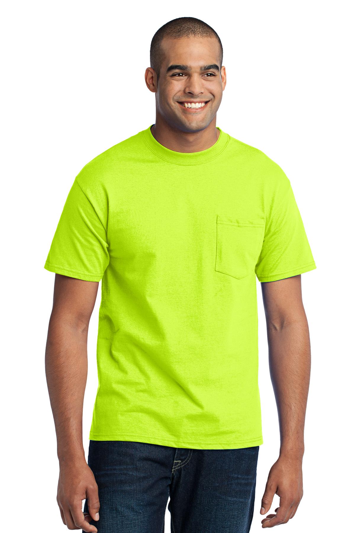 Port & Co &#153;  Tall Core Blend Pocket Tee. PC55PT