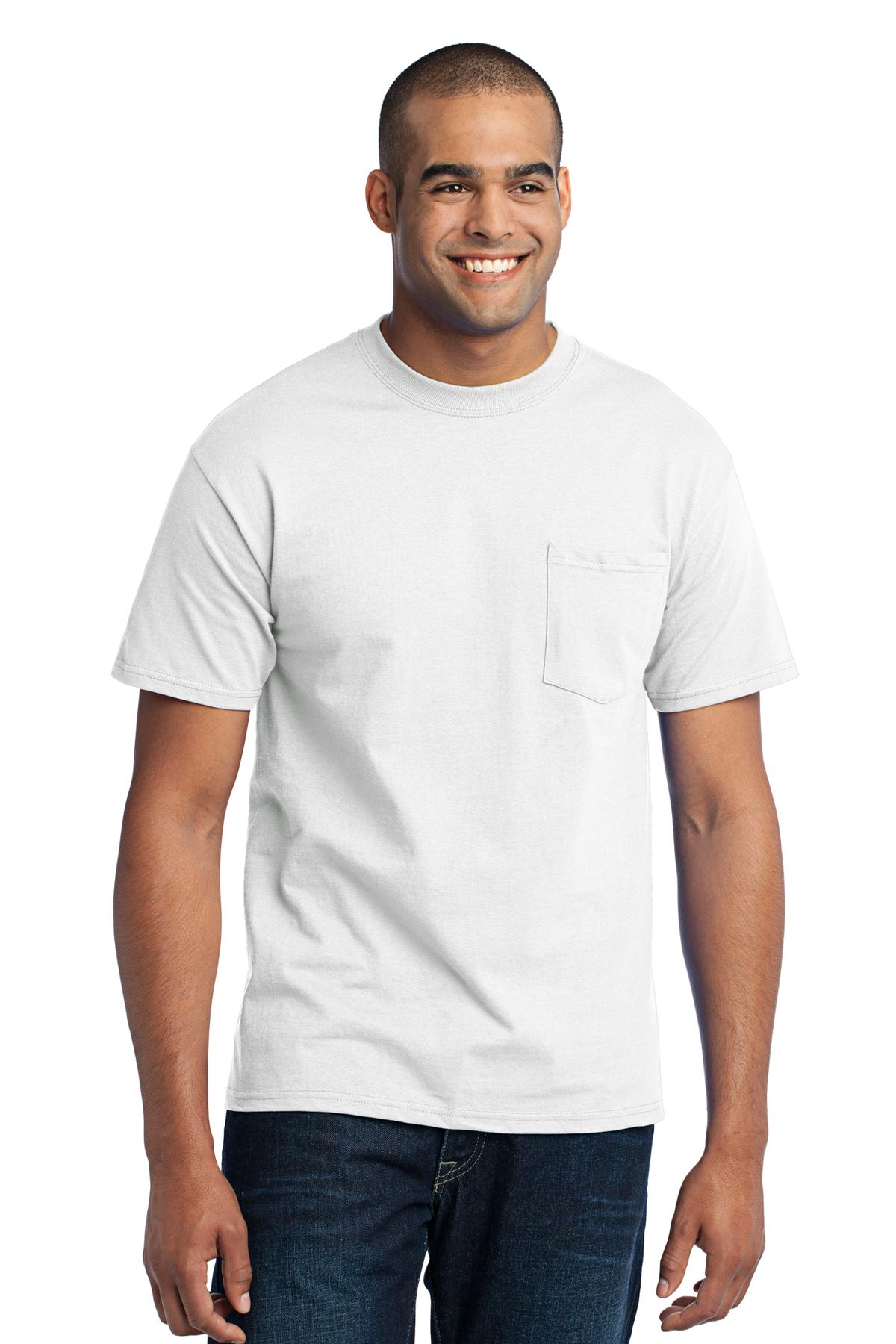 Port & Co &#153;  Core Blend Pocket Tee. PC55P