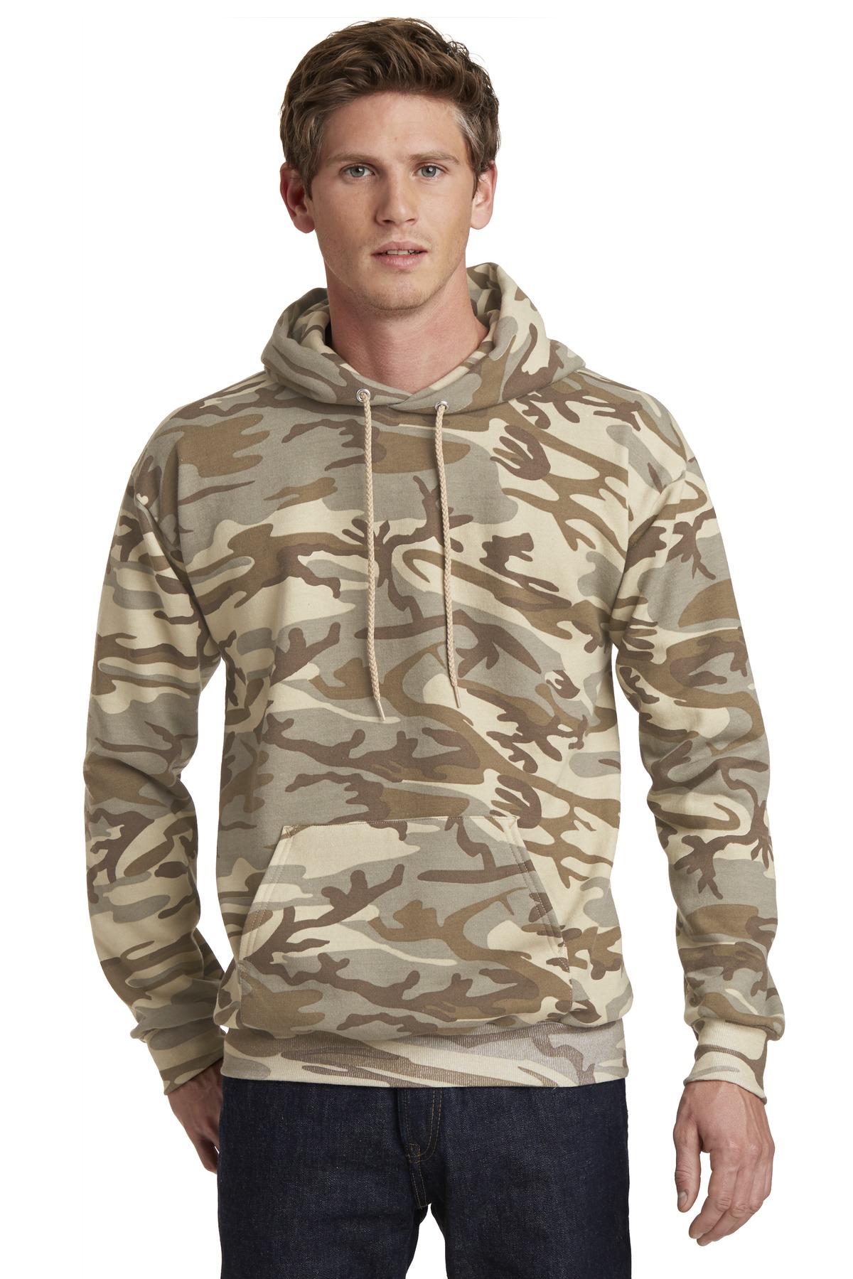 Port & Co &#153;  Core Fleece Camo Pullover Hooded Sweatshirt. PC78HC