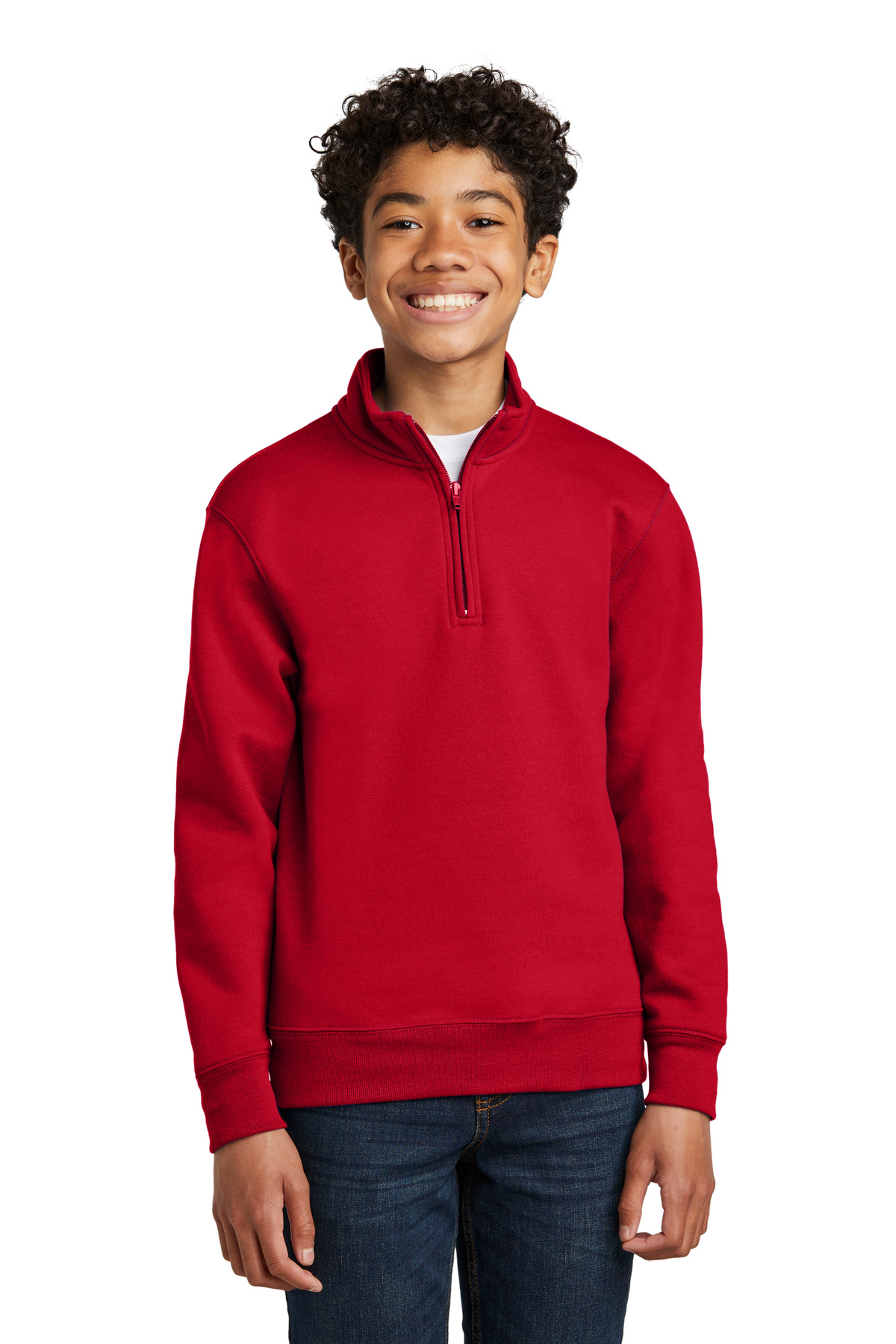 Port & Co &#153;  Youth Core Fleece 1/4-Zip Pullover Sweatshirt PC78YQ