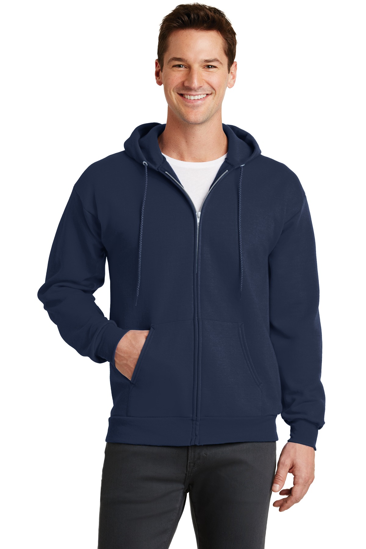 Port & Co &#153;  Core Fleece Full-Zip Hooded Sweatshirt. PC78ZH