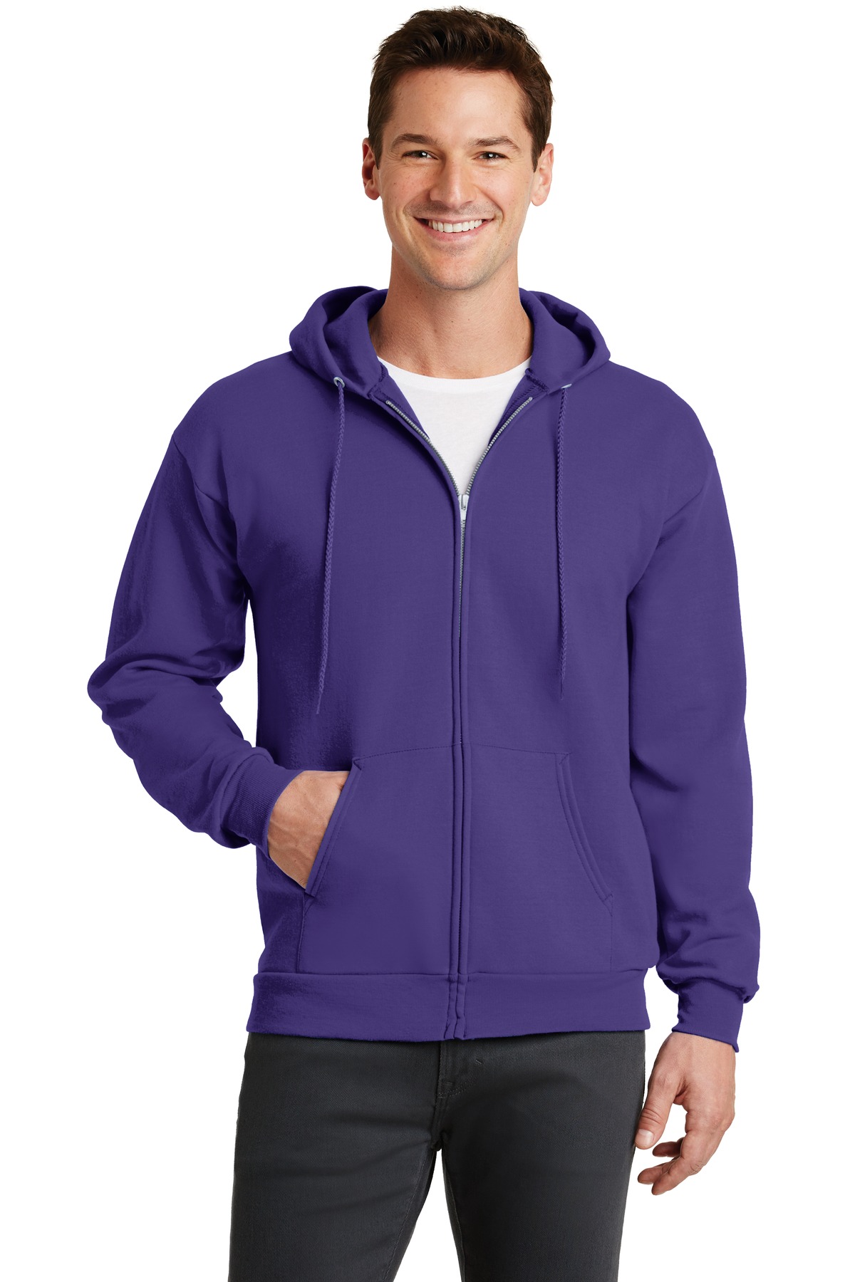 Port & Co &#153;  Core Fleece Full-Zip Hooded Sweatshirt. PC78ZH