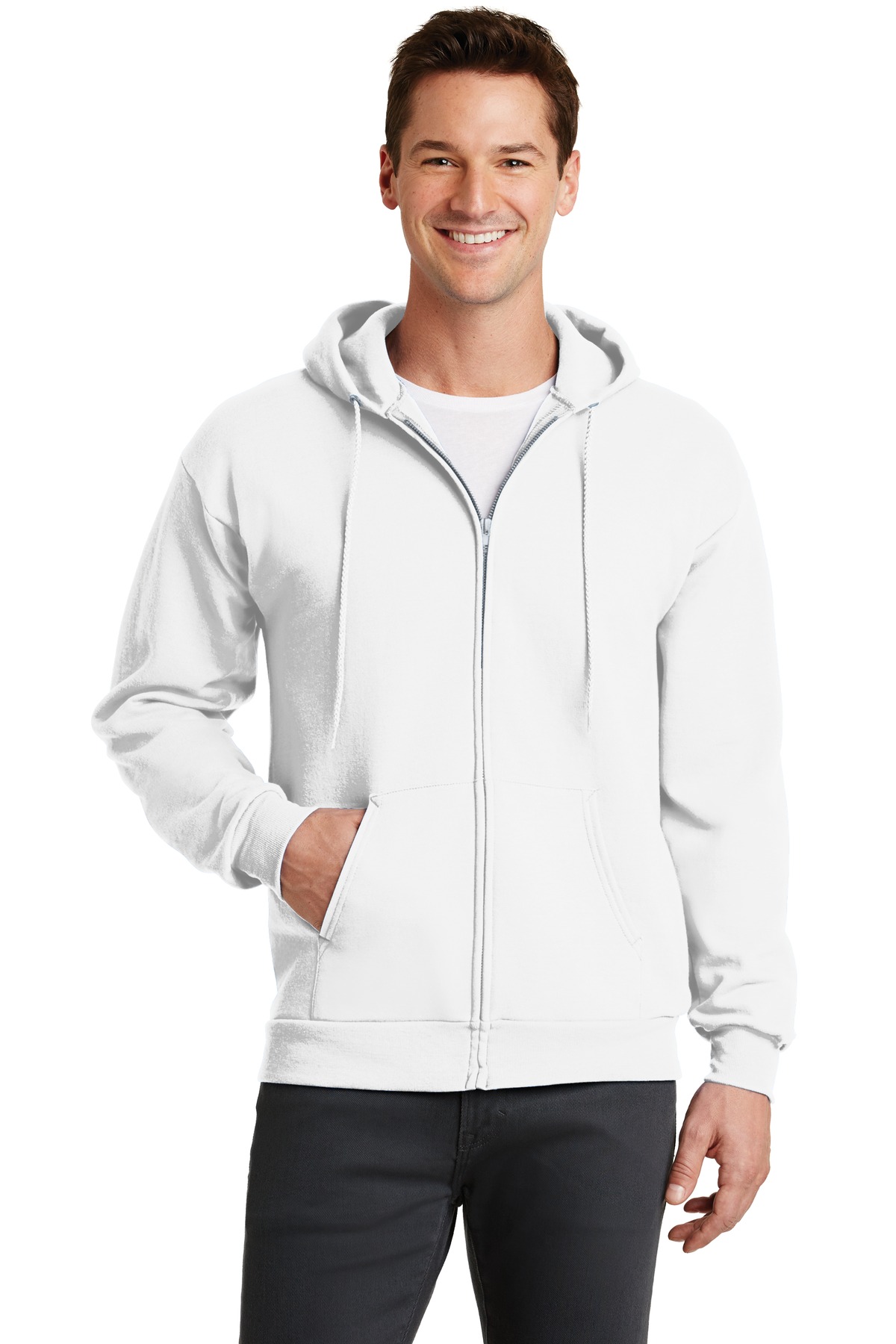 Port & Co &#153;  Core Fleece Full-Zip Hooded Sweatshirt. PC78ZH