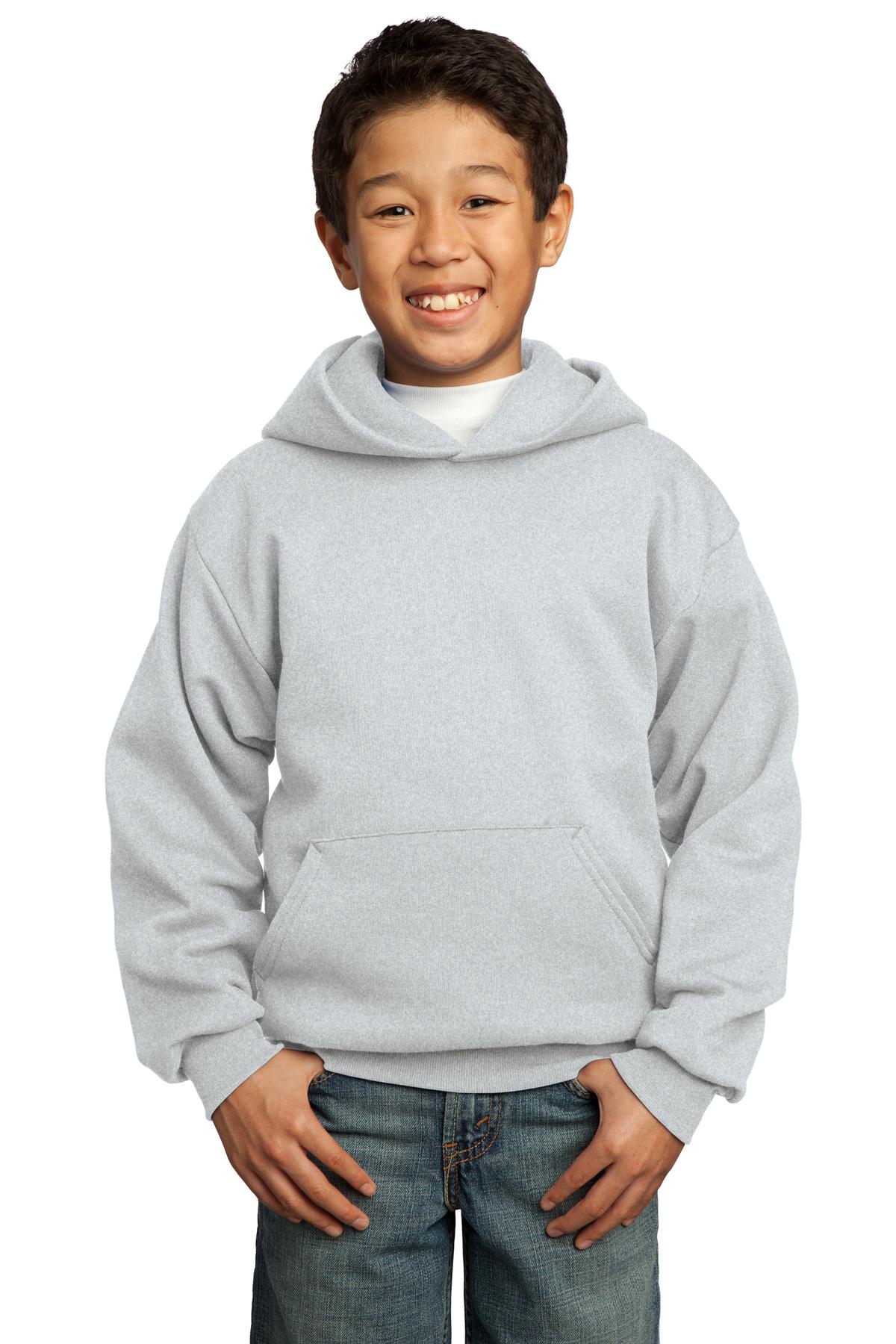 Port & Co &#153;  Youth Core Fleece Pullover Hooded Sweatshirt.  PC90YH