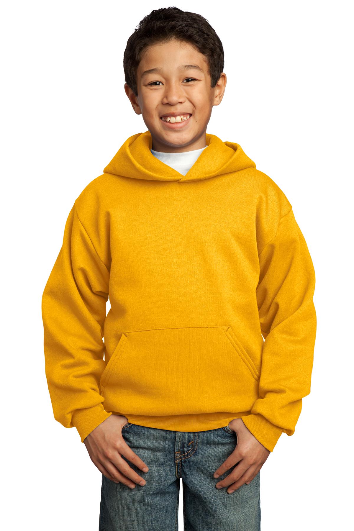 Port & Co &#153;  Youth Core Fleece Pullover Hooded Sweatshirt.  PC90YH