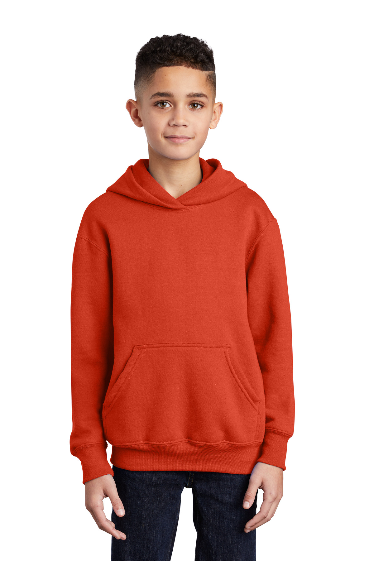 Port & Co &#153;  Youth Core Fleece Pullover Hooded Sweatshirt.  PC90YH