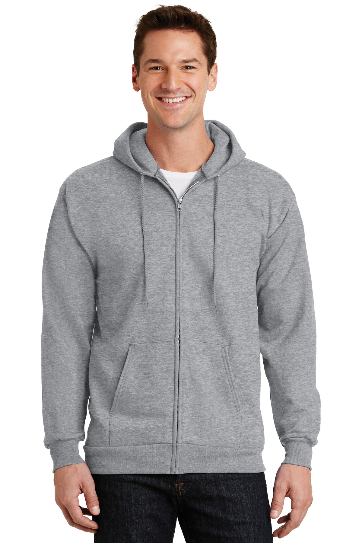 Port & Co &#153;  Essential Fleece Full-Zip Hooded Sweatshirt.  PC90ZH