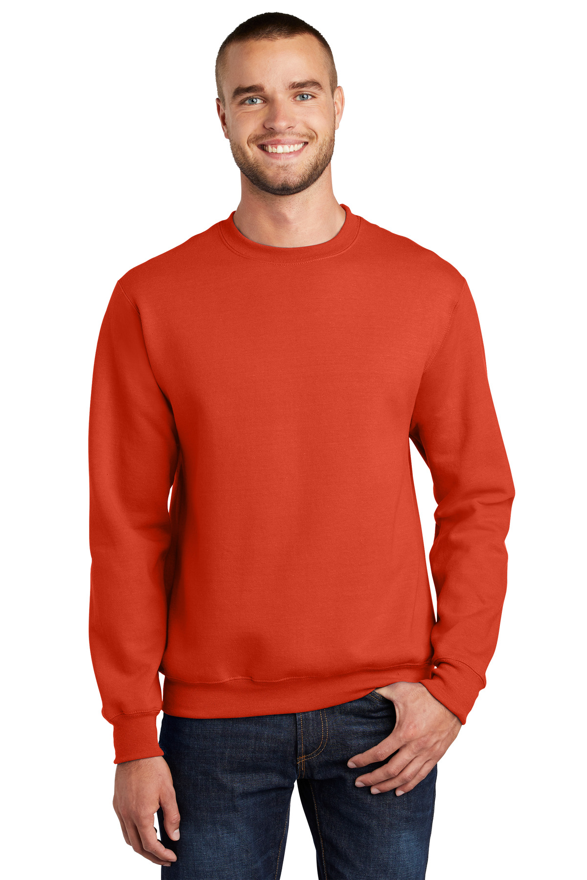 Port & Co &#153;  Essential Fleece Crewneck Sweatshirt.  PC90