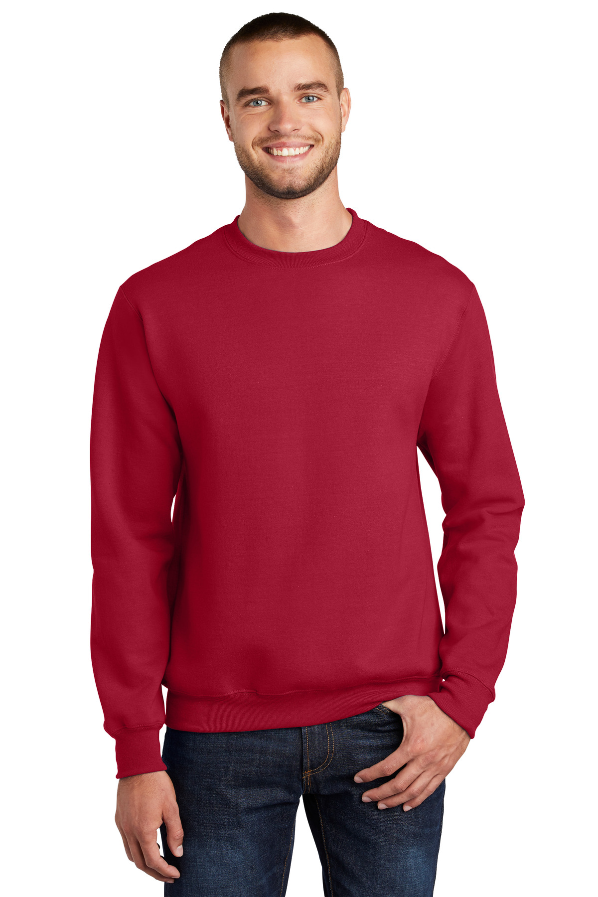 Port & Co &#153;  Essential Fleece Crewneck Sweatshirt.  PC90